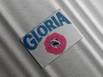 Logo bordado de Leche Gloria